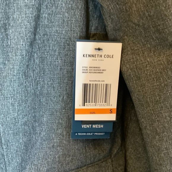 NWT Kenneth cole gray vent mesh techni cole blazer sport coat size small - Picture 10 of 10
